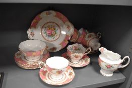 A Royal Albert Lady Carlyle pattern part tea service.