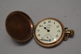 An early 20th century Waltham USA pocket watch AF.