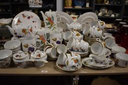 A selection of modern Royal Worcester Evesham tea dinner and coffee wares.