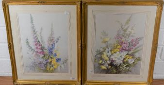 After Vernon Ward (British 1905-1985) a pair of coloured prints, botanical or still life studies,