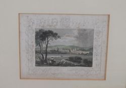 A group of three 19th century coloured engravings, entitled Oxford Kewbridge and Greenwich