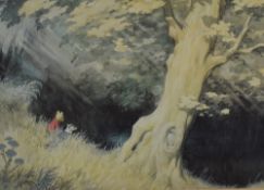 After Alfred Edmeades Bestall MBE (1892-1986) a reproduction coloured Rupert The Bear