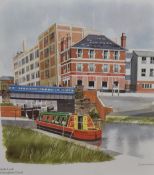After Ronald Maddox (British 1930-2018) a group of six framed colour canal scene prints, each within