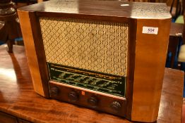 A vintage Ferranti wireless radio