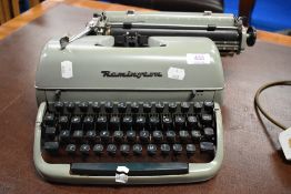 A vintage Remington typewriter