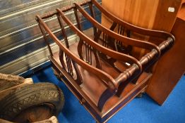 A reproduction mahogany canterbury