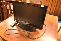 A Toshiba 19in portable LCD TV , model 19AV615DB