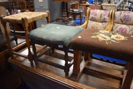 Three vintage stools