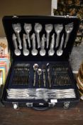 A fine canteen of Suissine cutlery as new in case.