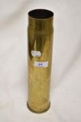 An ealry 20th century military ammunition shell dated 1918 6pr Lot 239.