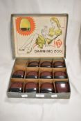 A set of vintage Darning Eggs in original fitted box.