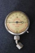 A 20th century U.S Gauge tire pressure gauge 1926.