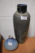 Two modern Cobridge pottery vases including a tall bottle vase limited run 7/150 signed and a