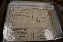 A large collection of early 20th century theatrical musical and play programmes with most bearing