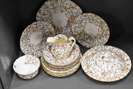 An early 20th century Spode Chintz pattern part dinner service.
