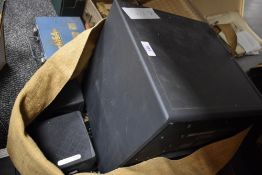 A Cambridge Soundworks surround sound system.