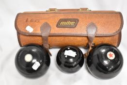 A set of mitre crown green bowls Greenmaster Bias 2 Full.