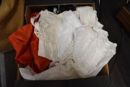 A slection of vintage lace work.