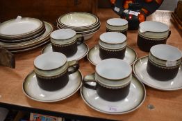 A set of mid century Denby Rondo dinner and tea wares.