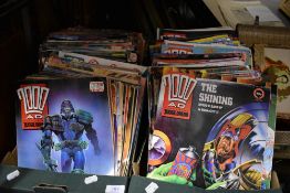 Approximately 200 issues of 2000AD and Judge Dredd comic books from the early 90's.