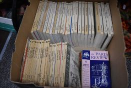 A collection of mid century The Paris Review magazine issues approx 30 plus of music poetry art