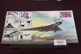 GB 2008 AIR DISPLAYS, BUCKINGHAM FIRST DAY COVER, AVRO VULCAN, OPERATION BLACK BUCK ONE Buckingham