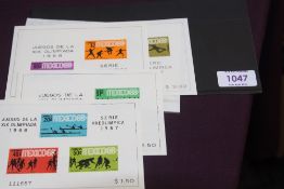 MEXICO, 1968 OLYMPICS, SET OF 4 MNH MINIATURE SHEETS Fine set of 4 mini sheets from Mexico for