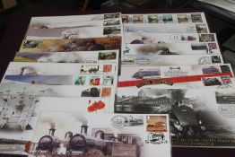 GB, 2013-14, COLLECTION OF 19 BUCKINGHAM COVERS, MOSTLY RAILWAYS ISSUES Fine collection of covers,