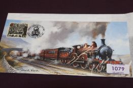 GB 2001, BRADBURY CARLISLE SETTLE RAILWAY COVER, SIGNED BY ARTIST DAVID WESTON Fine limited