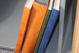 BOX WITH 4 x EMPTY STOCKBOOKS, 16-64 PAGE, VARIOUS SIZES AND MAKES 4 empty stockbooks, all