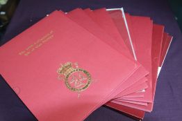 ISLE OF MAN 1985-98 COLLECTION OF YEAR BOOKS, IN SLEEVES, COMPLETE (14 VOLUMES) Collection of 14