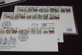 GB 1980 LIVERPOOL & MANCHESTER RAILWAYS, TRIO OF SLOGAN POSTMARKS, L'POOL & MAN Not often seen