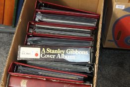 THEMATICS COVER COLLECTION IN 9 VOLUMES, VARIOUS THEMATICAL AREAS Large box with 9 Kestrel, SG