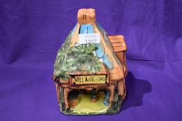 A mid century Derek Fowler studio pottery night light for the Village Shop.