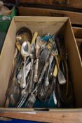 A small quantity of flatware