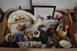 A collection of poultry themed items including tea cosy, spoon rests, mugs, aprons etc also includes