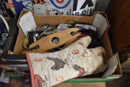 A selection of vintage kitchenalia including melamine egg cups