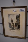 Louis Gerber, (20th century), after, Grinaker, signed, 44 x 58cm, framed and glazed, 46 x 60cm