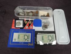 A collection of mainly GB Coins including small amount of Silver, 1890 Crown, along with £1