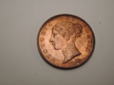 A Queen Victoria 1841 Half Penny