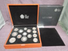 A Royal Mint The 2020 United Kingdom Premium Proof 13 Coin Set with certificate and outer card box