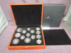 A Royal Mint The 2021 United Kingdom Premium Proof 13 Coin Set with certificate and outer card box