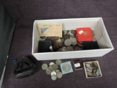 A collection of GB, US & Australian Coins including 1912 San Francisco One Cent and a 1878 US