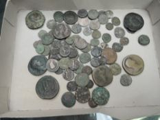 A collection of Roman Coins, approx 75 including Silver, different Emperor's, various condition