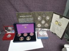 Two Royal Mint Silver Proof Crowns/£5, 2001 Victorian Anniversary and 2002 Queen Mother Memorial