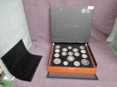 A Royal Mint The 2016 United Kingdom Premium Proof 16 Coin Set with certificate and outer card box