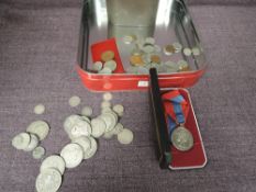 A collection of mainly GB Coins including 7oz of Silver, also a Queen Elizabeth II Imperial