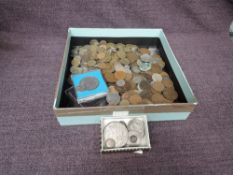 A collection of GB & World Coins including a small amount of silver approx 3.5oz, Terresa Silver