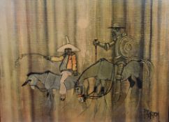 After Colin Paynton (British b.1946) a coloured print '“El ingenioso Hidalgo Don Quijote de la