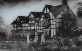 Maurice William Crawshaw (British b.1947) Shakespeare's House, original candlesmoke on opaque